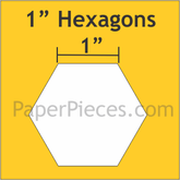Hexagons-Small Pack-1" Paper Piece